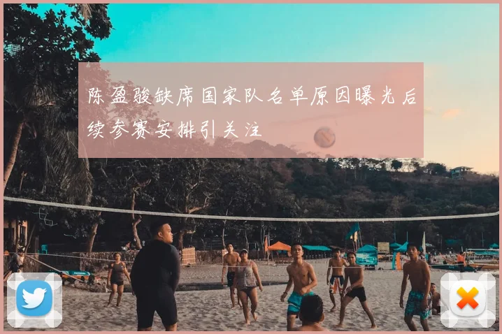 陈盈骏缺席国家队名单原因曝光后续参赛安排引关注